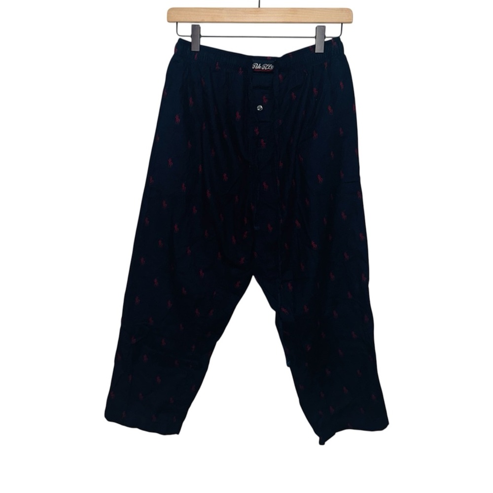 Polo Ralph Lauren Navy Blue Classic Logo Pijama Pants